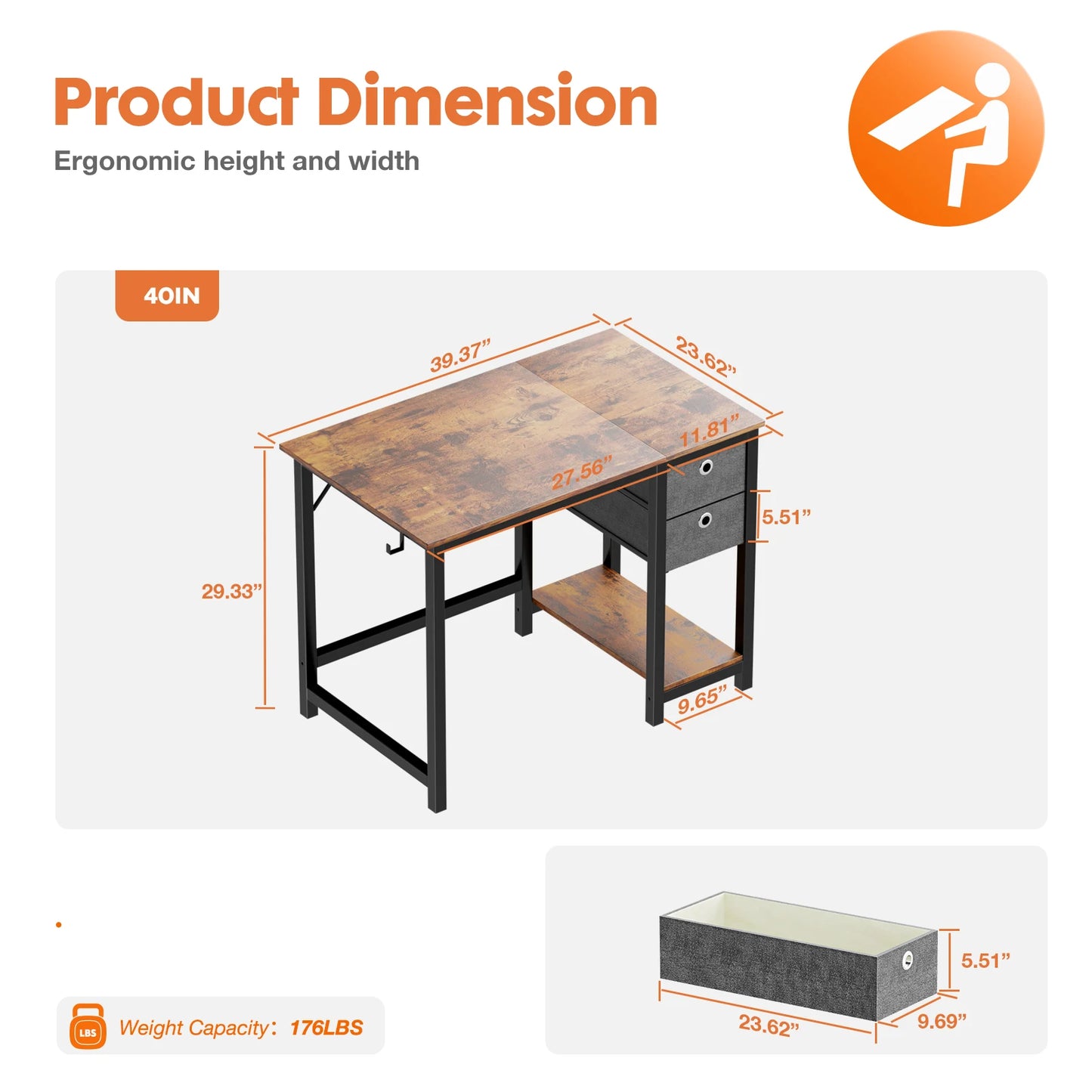 Haven Workspace Desk and Organizer - 4 Variants